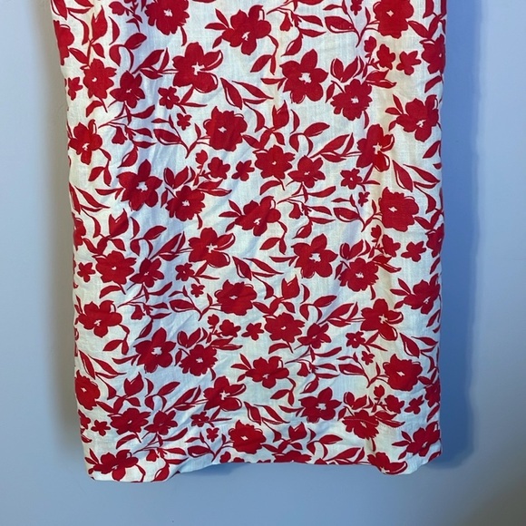 DRAPER JAMES RSVP Puff-Sleeve Mini Dress in Red White Floral size XS - Picture 4 of 16